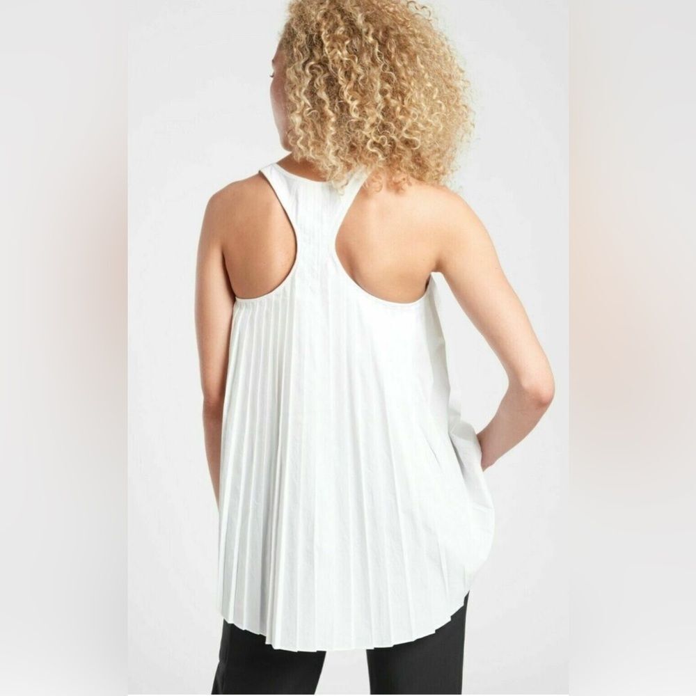Athleta Sojourn Pleated Tank Top size XS